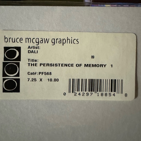 2 8x10 Dali Prints with Matte - The Rose 1958 and The Persistence of Memory - Picture 3 of 4